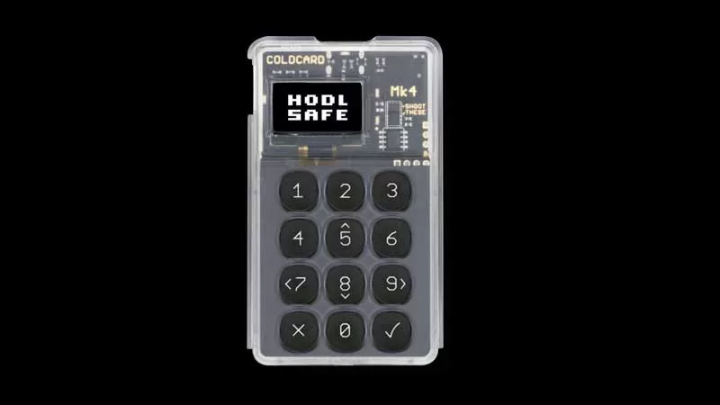 Imagem da Hardware Wallet Coldcard, para ilustrar o post O que é Cold Wallet